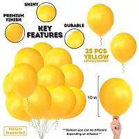 GROOVY DUDZ Haldi Ceremony Decoration,Haldi Ceremony Decoration Kit,1 Set Haldi Foil Balloon And 25 Yellow Balloon Combo Bachelorette Bridal Shower Party (Pack of 26)-thumb2