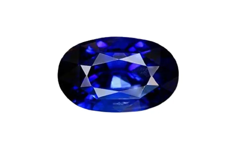 CruzStone 5.00 Ratti Blue Sapphire Stone Original Certified AAA+ Quality Neelmani Loose Stone for Ring Pendant and All Jewelry Purpose