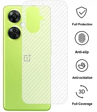 eZell OnePlus NORD CE 3 LITE 5G Back Screen Protector(Transparent), 3D Back Skin Carbon Fiber Ultra-Thin Protective Film (2 Packs) Transparent Back Cover with Wet and Dry Wipes-thumb1