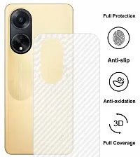 eZell Oppo F23 5G Back Screen Protector(Transparent), 3D Back Skin Carbon Fiber Ultra-Thin Protective Film (2 Packs) Transparent Back Cover with Wet and Dry Wipes-thumb2