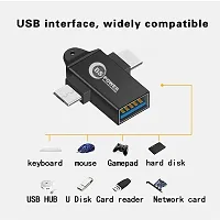 BS POWER 2-in-1 OTG Adapter USB 3.0 to Type C  Micro USB Connector Aluminium Alloy Body on The Go Converter-thumb2