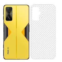 eZell POCO F4 GT Back Screen Protector By Ctel, 3D Back Skin Carbon Fiber Ultra-Thin Protective Film (2 Packs) Transparent Back Cover For POCO F4 GT-thumb1