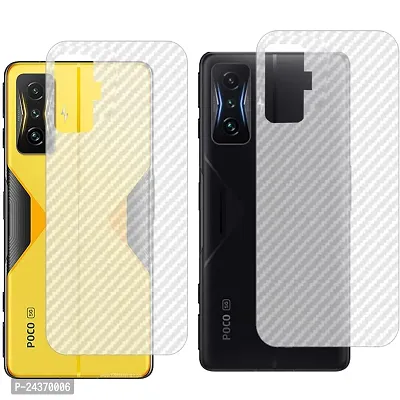 eZell POCO F4 GT Back Screen Protector By Ctel, 3D Back Skin Carbon Fiber Ultra-Thin Protective Film (2 Packs) Transparent Back Cover For POCO F4 GT-thumb5