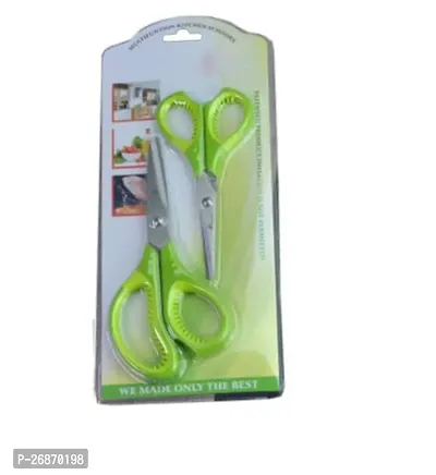 HANGITS Multi-Purpose Scissors Combo 2 Packs 7 inches Bend  5.5 Inches Straight Micro Tips with Soft Gripper Handle for Students, Home, Kitchen  Office-thumb3