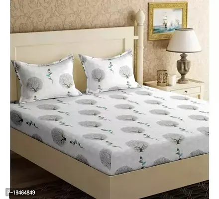 Stylish Cotton Double Bedsheet with 2 Pillow cover-thumb0