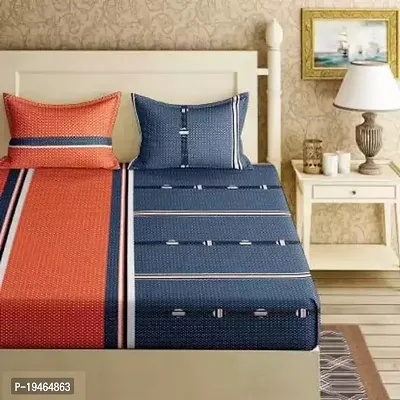 Stylish Cotton Double Bedsheet with 2 Pillow cover