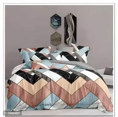 Stylish Cotton Double Bedsheet with 2 Pillow cover