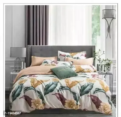 Stylish Cotton Double Bedsheet with 2 Pillow cover