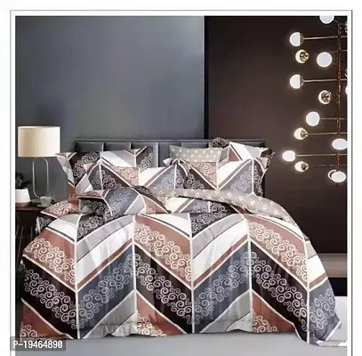 Stylish Cotton Double Bedsheet with 2 Pillow cover