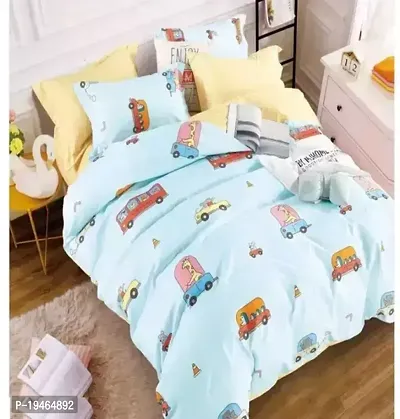 Stylish Cotton Double Bedsheet with 2 Pillow cover