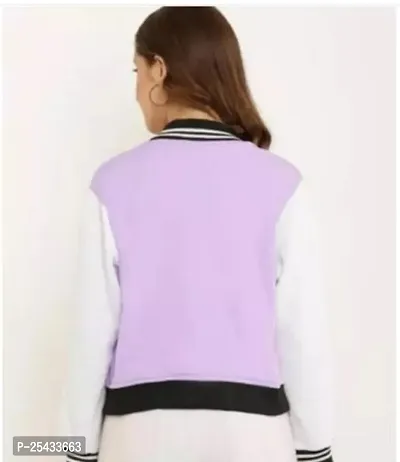 Stylish Purple Cotton Blend Jackets For Women-thumb2