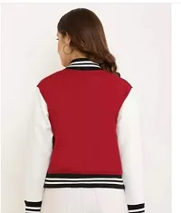 Stylish Red Fleece Jackets For Women-thumb1