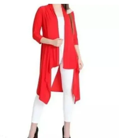 Stylish Blend Solid Shrugs For Women