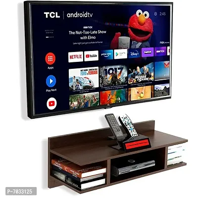 TV Cabinet Wall Shelves | Smart LED TV Unit Wooden Set Top Box Stand | TV Stand Wall Shelf | Furniture - Ideal Upto 32 LED TV-thumb0