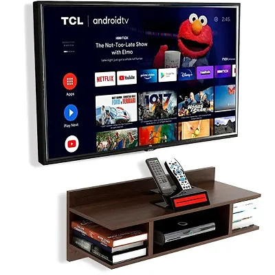 TV Cabinet Wall Shelves | Smart LED TV Unit Wooden Set Top Box Stand | TV Stand Wall Shelf | Furniture - Ideal Upto 32 LED TV