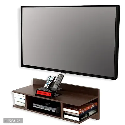 TV Cabinet Wall Shelves | Smart LED TV Unit Wooden Set Top Box Stand | TV Stand Wall Shelf | Furniture - Ideal Upto 32 LED TV-thumb3