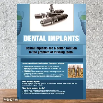 Beautiful Poster Doctors Dental Implants