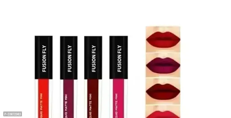 Khatu shyam enterprises Lipstick The Red Edition Pack Of 4 Multicolor