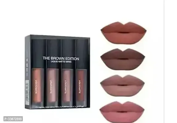 Khatu shyam enterprises Brown Edition Lipstick 4In1