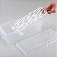 3-Piece Fridge Storage Box Set with Drain Plate for Fresh Food Storage 1500ML-thumb3