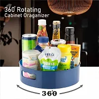 Useful Plastic Rotating Utility Tray Containers-thumb1