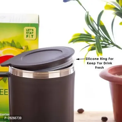 Useful Plastic Stainless Steel Insulated Thermoware Tea Coffee Mug-thumb2