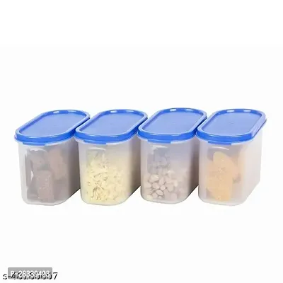 Useful Plastic Modular Air Tight Containers Storage Jar-1000 ml, Pack Of 4-thumb2