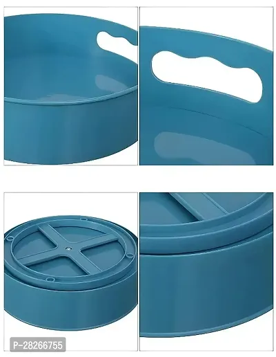 Useful Plastic Rotating Utility Tray Containers-thumb3