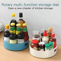 Useful Plastic Rotating Utility Tray Containers- Pack Of 2-thumb2