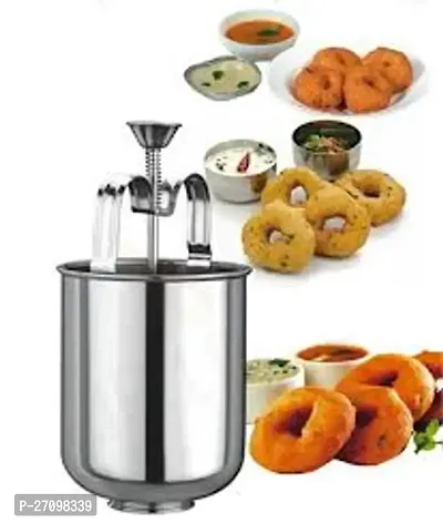 EarthEye Stainless Steel Medu Vada Maker Machine for Perfectly Shaped  Crispy Medu Vada, Donut Maker with Stand-thumb2