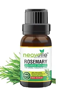 Natural Lemon Essential Oil -15Ml, Rosemary Essential Oil -15Ml With Tea Tree Essential Oil -15Ml (45Ml-Pack Of 3)-thumb2