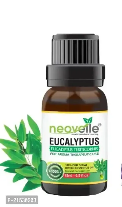 Natural Peppermint Essential Oil -15Ml, Eucalyptus Essential Oil -15Ml With Lavender Essential Oil -15Ml (45Ml-Pack Of 3)-thumb3