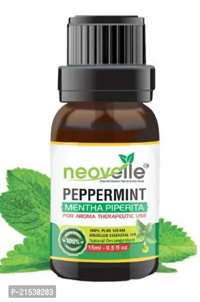 Natural Peppermint Essential Oil -15Ml, Eucalyptus Essential Oil -15Ml With Lavender Essential Oil -15Ml (45Ml-Pack Of 3)-thumb2