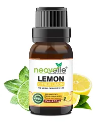 Natural Lemon Essential Oil -15Ml, Peppermint Essential Oil -15Ml With Eucalyptus Essential Oil -15Ml (45Ml-Pack Of 3)-thumb1