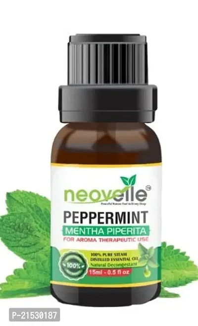 Natural Lemon Essential Oil -15Ml, Peppermint Essential Oil -15Ml With Lavender Essential Oil -15Ml (45Ml-Pack Of 3)-thumb3