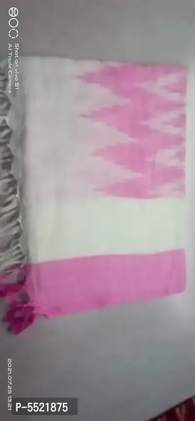 Stylish Cotton Ikkat Printed Tassel Work Dupatta For Women