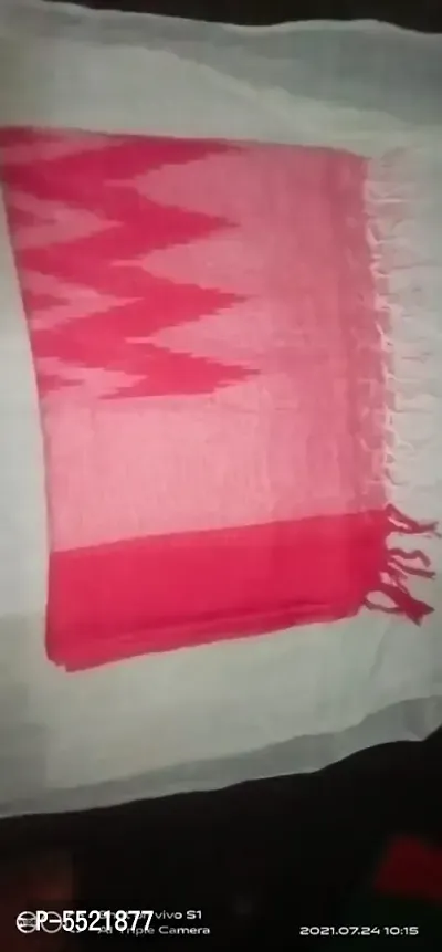 Stylish Cotton Ikkat Printed Tassel Work Dupatta For Women-thumb0