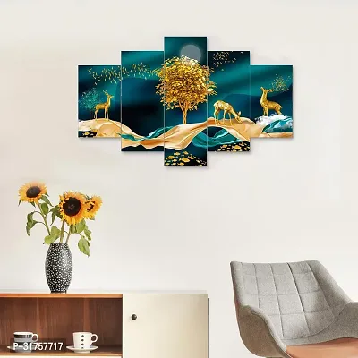 Set of 5 Framed Wall Painting for Home Decoration-thumb5