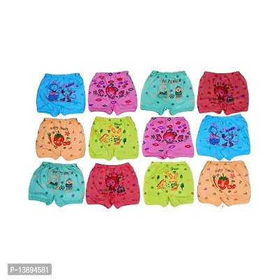 Hosiery Baby Boy  Girl Unisex Cotton Bloomers Cartoon Printed Multicolor  regular fit (Pack of 12)-thumb0