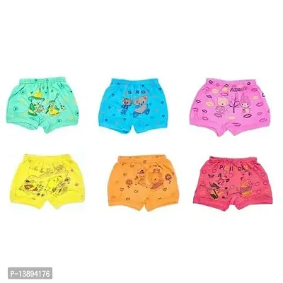 unisex Kids/Baby Girls/Boys Cotton Panty/Panties Pure 100% Multicolored Shorty  Children Assorted Coloured Frozen Printed Hipster Regular fit Undergarment Shorty(pack of 06)-thumb2