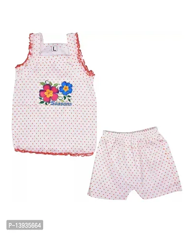 Baby Girls Summer Dress Suits Printed Cotton Frock  Shorts  Size 0 Months up to 12 months (Pack of 06)-thumb4