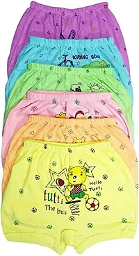 Unisex Baby Boys and Baby Girls Cotton Shorty  Printed cotton regular fit  Multicolor (Pack of 06)-thumb1