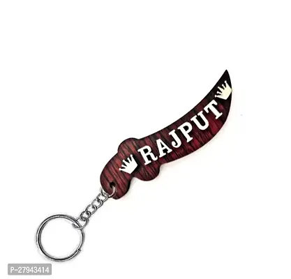 Personalized Brown Wooden Royal Blade Sword Keychain  Custom Engraved Gift