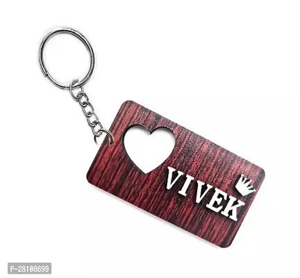 Personalized Wooden Key Chain with Your Name Keyring for Men Women Car Bike PACK OF 1-thumb0