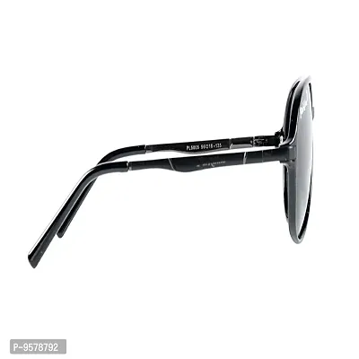 Park Line Polarised sunglass for Men in Black Glass and Black Metal Frame.-thumb5