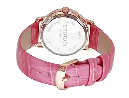 Exotica Fashions Analogue White Dial Women's Watch -EFL-707-Pink-thumb1