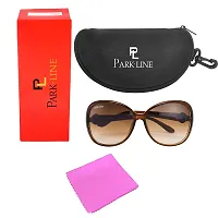 Park Line Polarised sunglass for Girls in Brown Glass and Brown Frame-thumb3