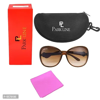 Park Line Polarised sunglass for Girls in Brown Glass and Brown Frame-thumb4