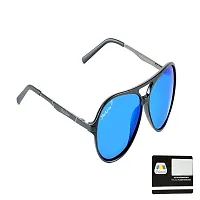 Park Line UV Protected Sport Men's Sunglasses-Blue Polarized -PL-5005-thumb1