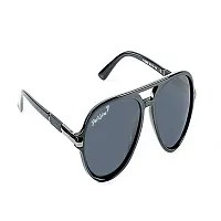 Park Line Stylish Polarised sunglass for Boys in Black Glass and Black Metal Frame.-thumb2